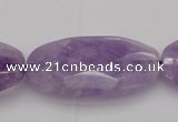 CNA750 15.5 inches 20*40mm faceted oval lavender amethyst beads