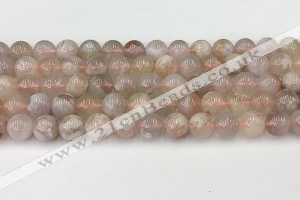 CAA5287 15.5 inches 10mm round natural sakura agate beads