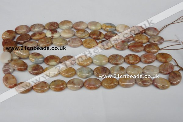 CAG1093 15.5 inches 13*18mm oval Morocco agate beads wholesale