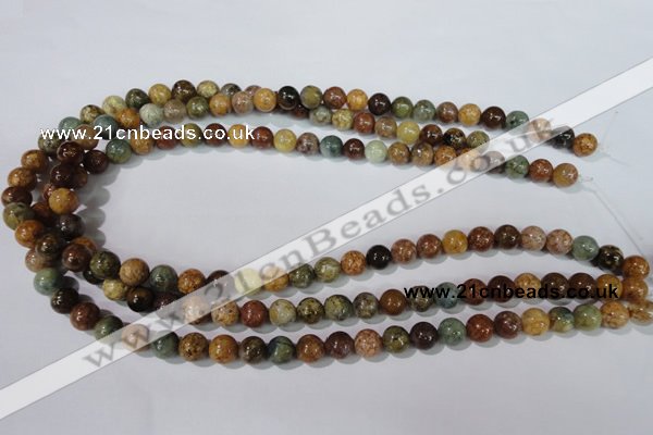 CAG1702 15.5 inches 8mm round rainbow agate beads wholesale