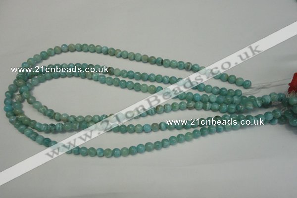 CAG4401 15.5 inches 6mm round dyed blue lace agate beads