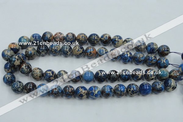 CAT216 15.5 inches 20mm round dyed natural aqua terra jasper beads