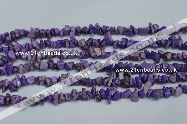 CCH234 34 inches 5*8mm dyed turquoise chips beads wholesale