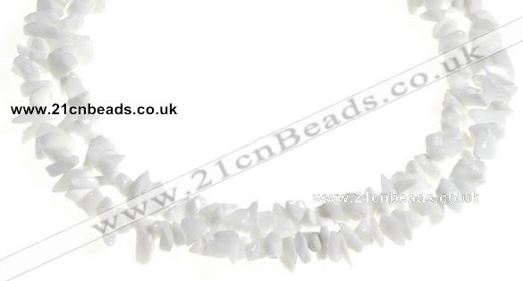 CCH32 35 inches white stone chips gemstone beads wholesale