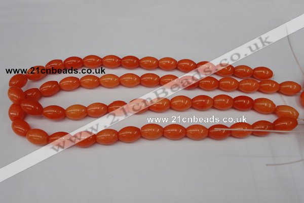 CCN110 15.5 inches 10*14mm rice candy jade beads wholesale