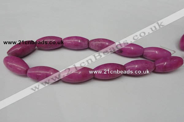 CCN138 15.5 inches 15*30mm rice candy jade beads wholesale