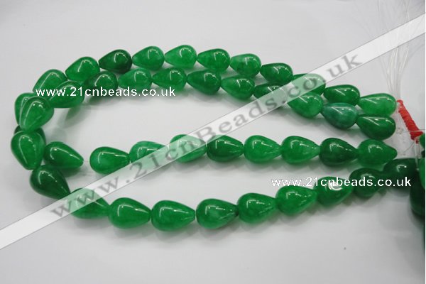 CCN1663 15.5 inches 13*18mm teardrop candy jade beads wholesale