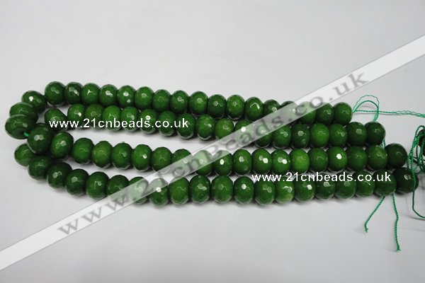 CCN2110 15.5 inches 10*14mm faceted rondelle candy jade beads