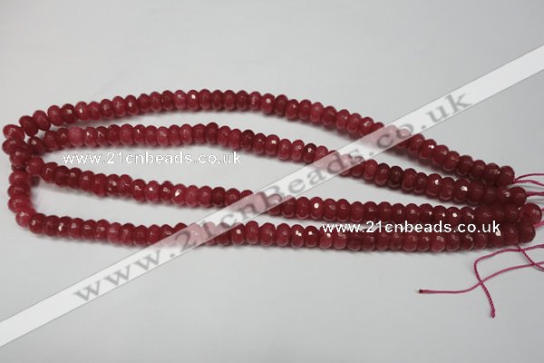 CCN2126 15.5 inches 5*8mm faceted rondelle candy jade beads