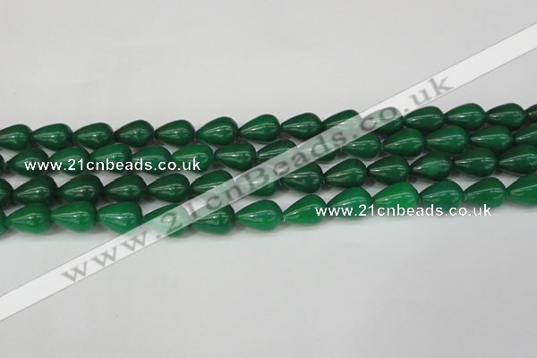 CCN3770 15.5 inches 10*14mm teardrop candy jade beads wholesale