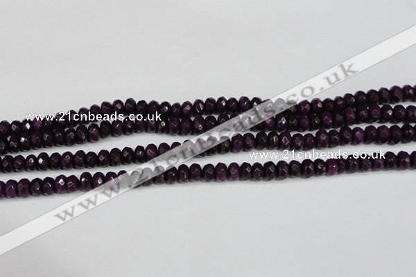 CCN4164 15.5 inches 5*8mm faceted rondelle candy jade beads