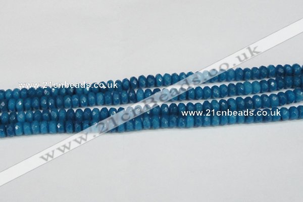 CCN4166 15.5 inches 5*8mm faceted rondelle candy jade beads