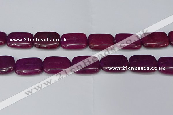 CCN4195 15.5 inches 18*25mm rectangle candy jade beads wholesale