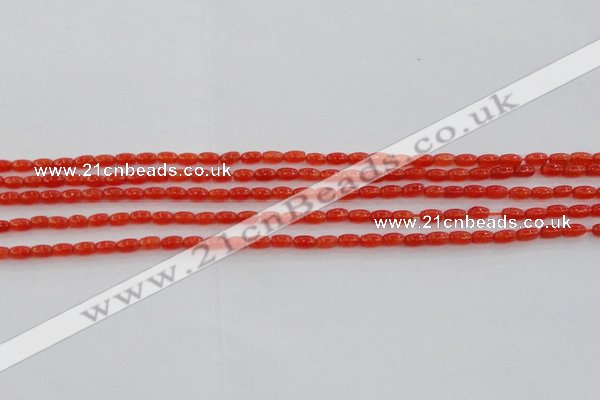 CCN4512 15.5 inches 3*5mm rice candy jade beads wholesale