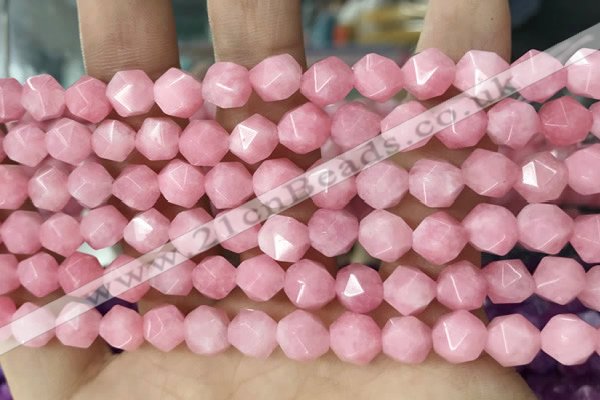 CCN5237 15 inches 8mm faceted nuggets candy jade beads