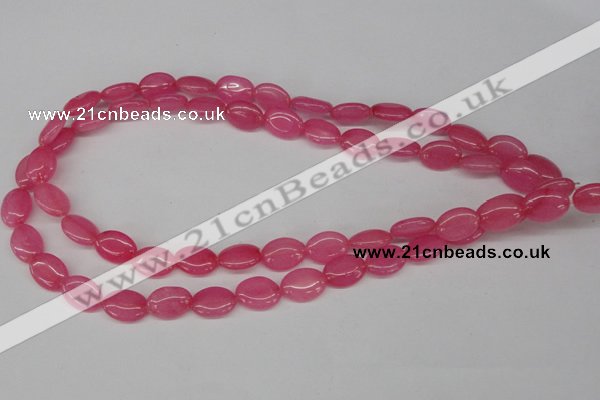 CCN526 15.5 inches 10*14mm oval candy jade beads wholesale