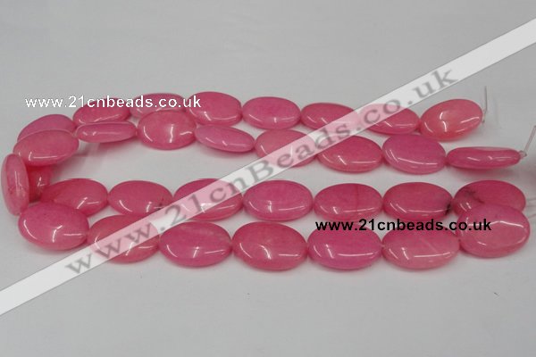 CCN546 15.5 inches 18*25mm oval candy jade beads wholesale