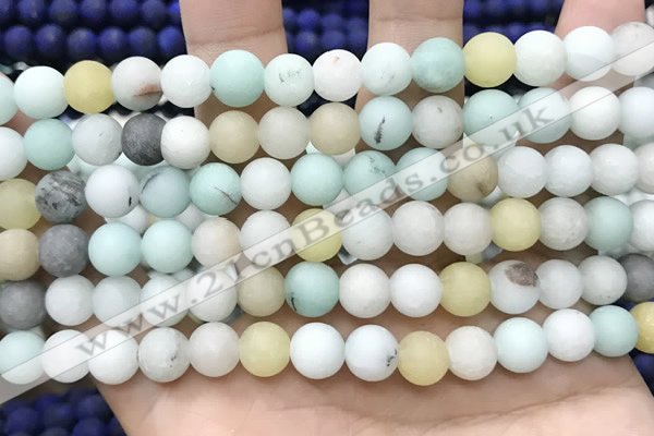 CCN5620 15 inches 8mm round matte candy jade beads Wholesale