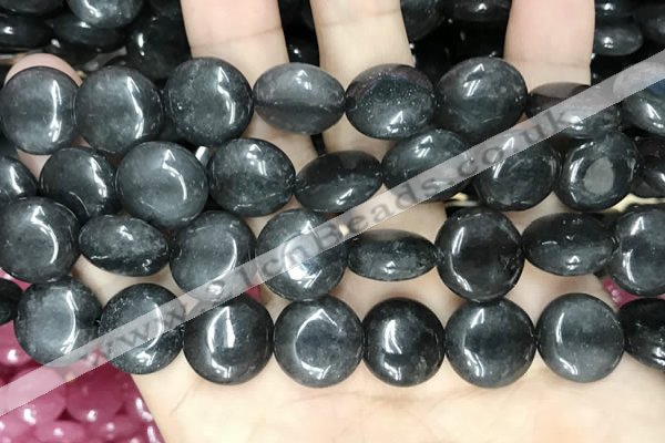 CCN5870 15 inches 15mm flat round candy jade beads Wholesale