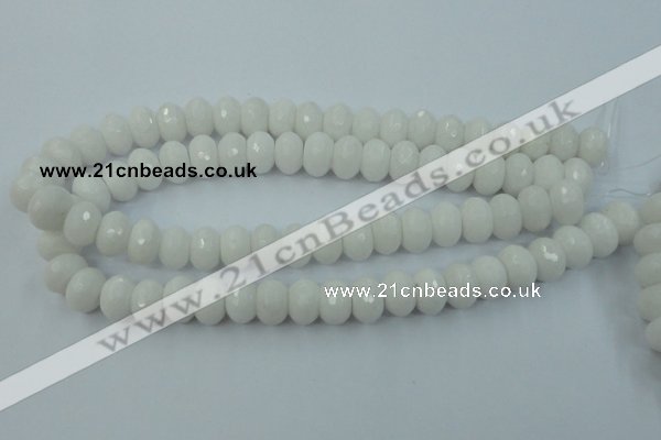 CCN915 15.5 inches 10*14mm faceted rondelle candy jade beads