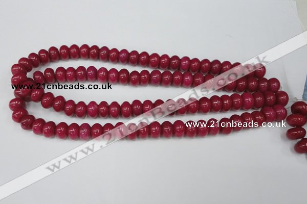 CCN93 15.5 inches 8*12mm rondelle candy jade beads wholesale