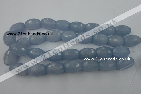 CCN966 15.5 inches 18*25mm faceted drum candy jade beads