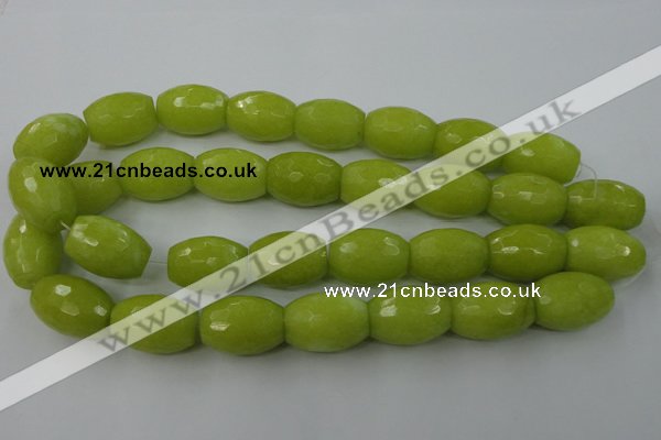 CCN967 15.5 inches 18*25mm faceted drum candy jade beads