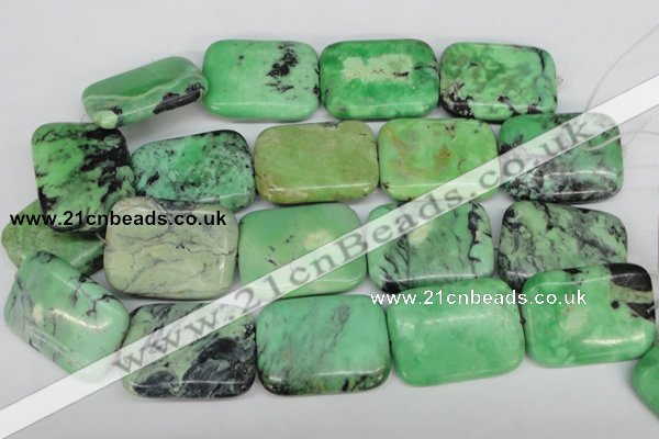 CCO47 15.5 inches 30*40mm rectangle natural chrysotine beads