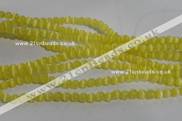 CCT1208 15 inches 4mm round cats eye beads wholesale