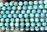 CCU1418 15 inches 6mm - 7mm faceted cube amazonite gemstone beads