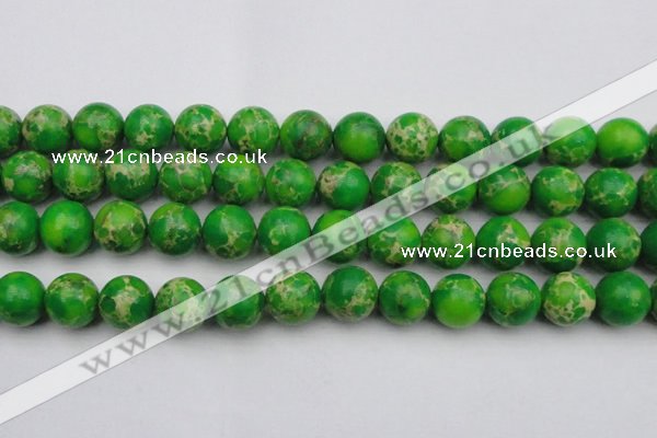 CDE2226 15.5 inches 16mm round dyed sea sediment jasper beads