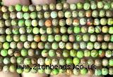 CDE3017 15 inches 4mm round sea sediment jasper beads wholesale