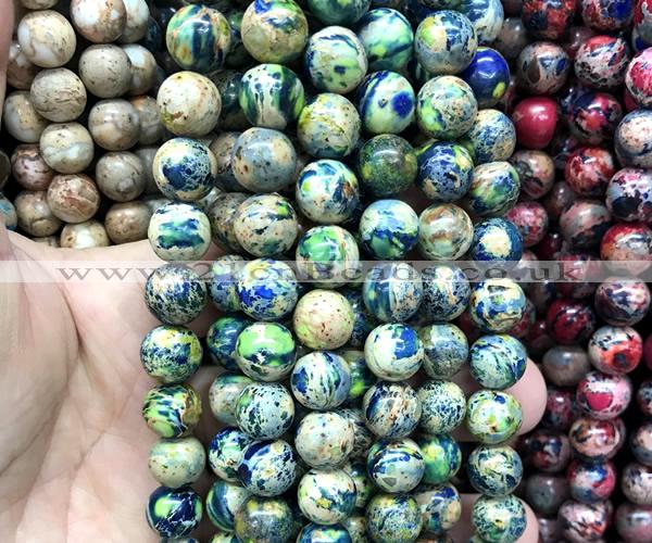 CDE3322 15 inches 10mm round sea sediment jasper beads wholesale