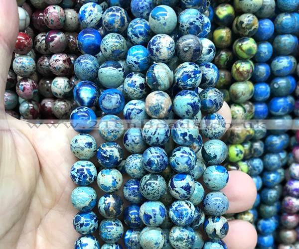 CDE3323 15 inches 10mm round sea sediment jasper beads wholesale