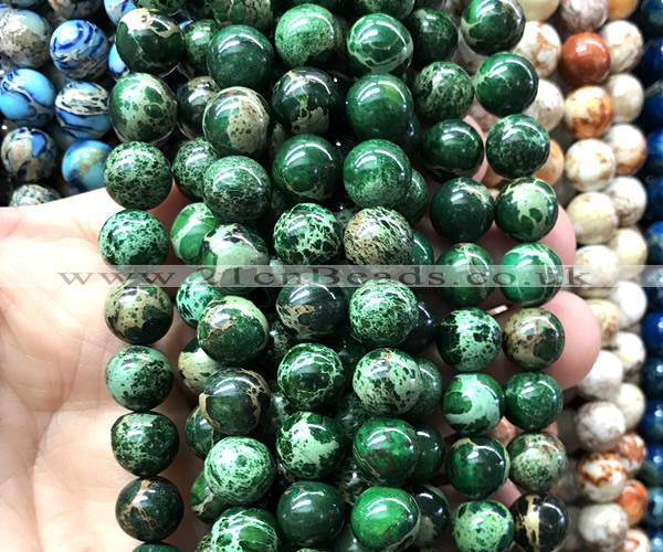 CDE3346 15 inches 10mm round sea sediment jasper beads wholesale