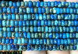 CDE3456 15 inches 3*4mm rondelle sea sediment jasper beads