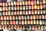 CDE3551 15 inches 5*8mm rondelle sea sediment jasper beads