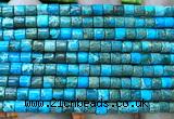 CDE3605 15 inches 4*4mm tube sea sediment jasper beads