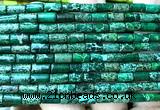 CDE3664 15 inches 4*8mm tube sea sediment jasper beads