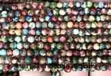 CDE3800 15 inches 4mm round rainbow sea sediment jasper beads