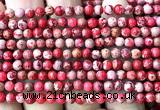 CDE3805 15 inches 4mm round red sea sediment jasper beads