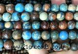 CDE3814 15 inches 10mm round blue sea sediment jasper beads