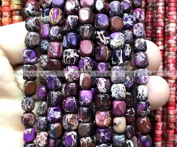 CDE3905 15 inches 5*7mm nuggets sea sediment jasper beads