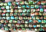 CDE3924 15 inches 5*7mm nuggets rainbow sea sediment jasper beads