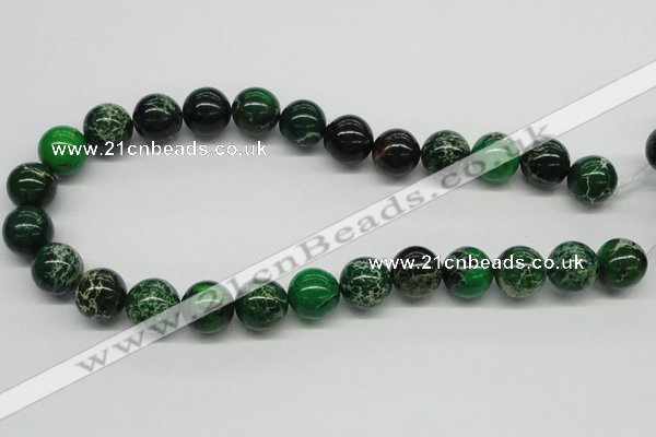 CDE71 15.5 inches 16mm round dyed sea sediment jasper beads