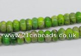 CDI87 16 inches 5*8mm rondelle dyed imperial jasper beads wholesale