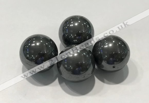 CDN1020 25mm round hematite decorations wholesale