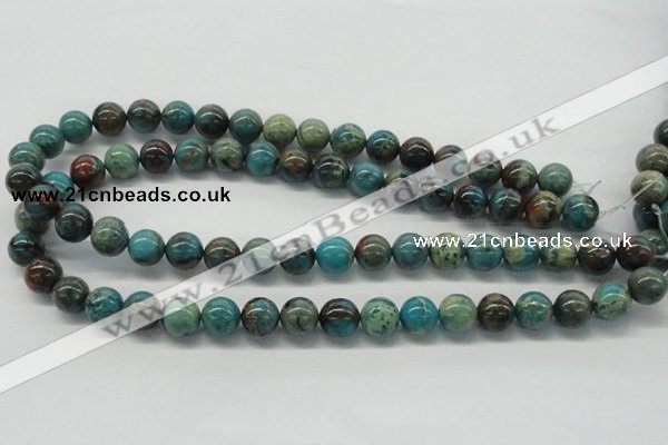 CDS08 16 inches 12mm round dyed serpentine jasper beads wholesale