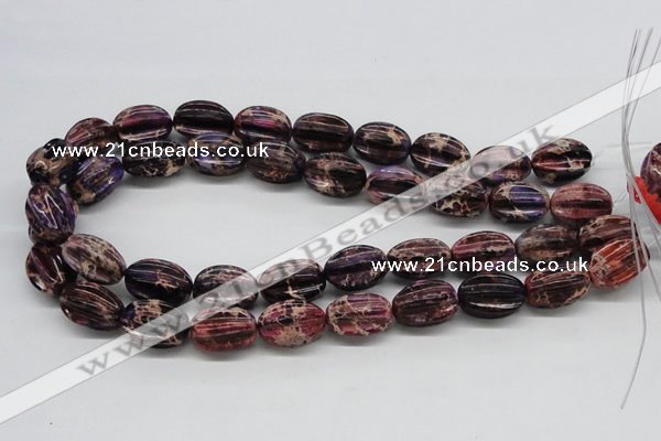 CDT36 15.5 inches 15*20mm star fruit shaped dyed aqua terra jasper beads