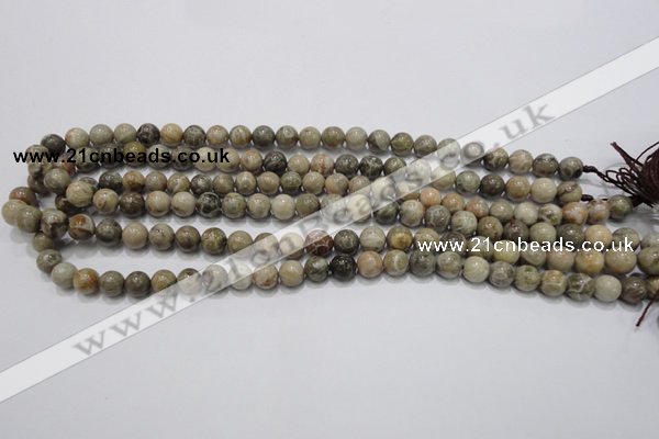 CFA26 15.5 inches 8mm round chrysanthemum agate gemstone beads